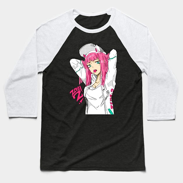 Zero Two Darling Baseball T-Shirt by Rockartworks